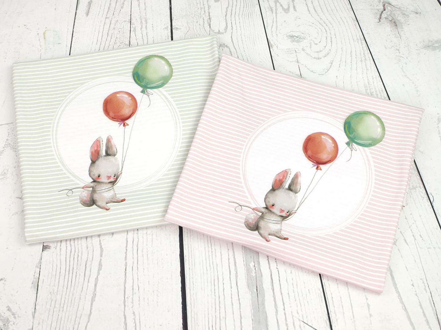 stoff-jersey-baumwolle-baumwolljersey-fruehling-sommer-streifen-ringel-eigenproduktion-kathi-kunterbunt-lets-fly-hase-luftballon-gruen-und-rosa