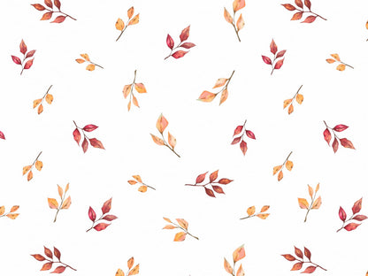 stoff-jersey-baumwolle-baumwolljersey-fruehling-sommer-watercolor-fuchs-kombi-leaves-blaetter-laub-gelb-rot-2
