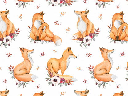 stoff-jersey-baumwolle-baumwolljersey-fruehling-sommer-watercolor-fuchs-leaves-blaetter-laub-gelb-rot-2