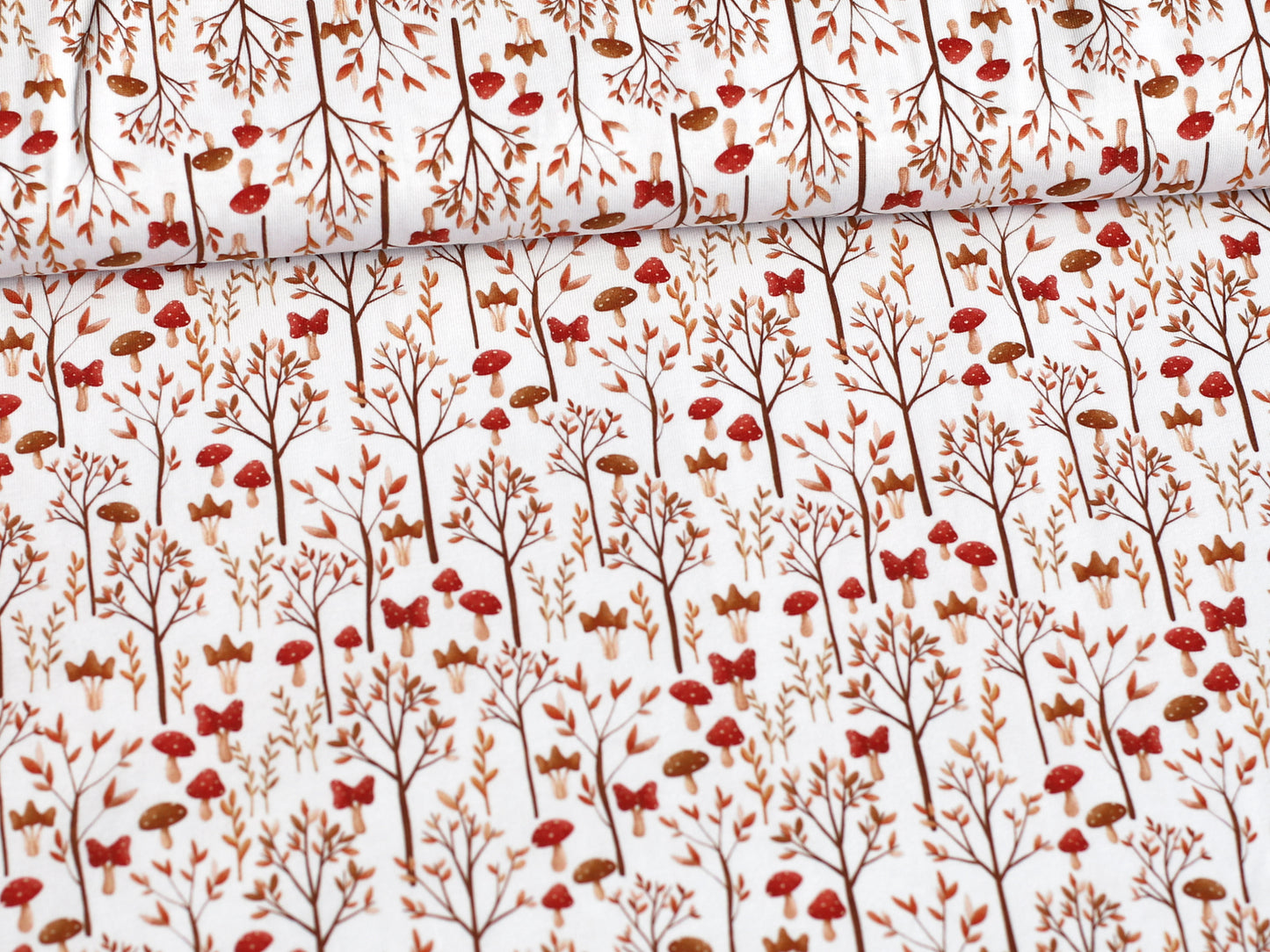 Jersey Stoff - Blumen Fuchs - Kombistoff