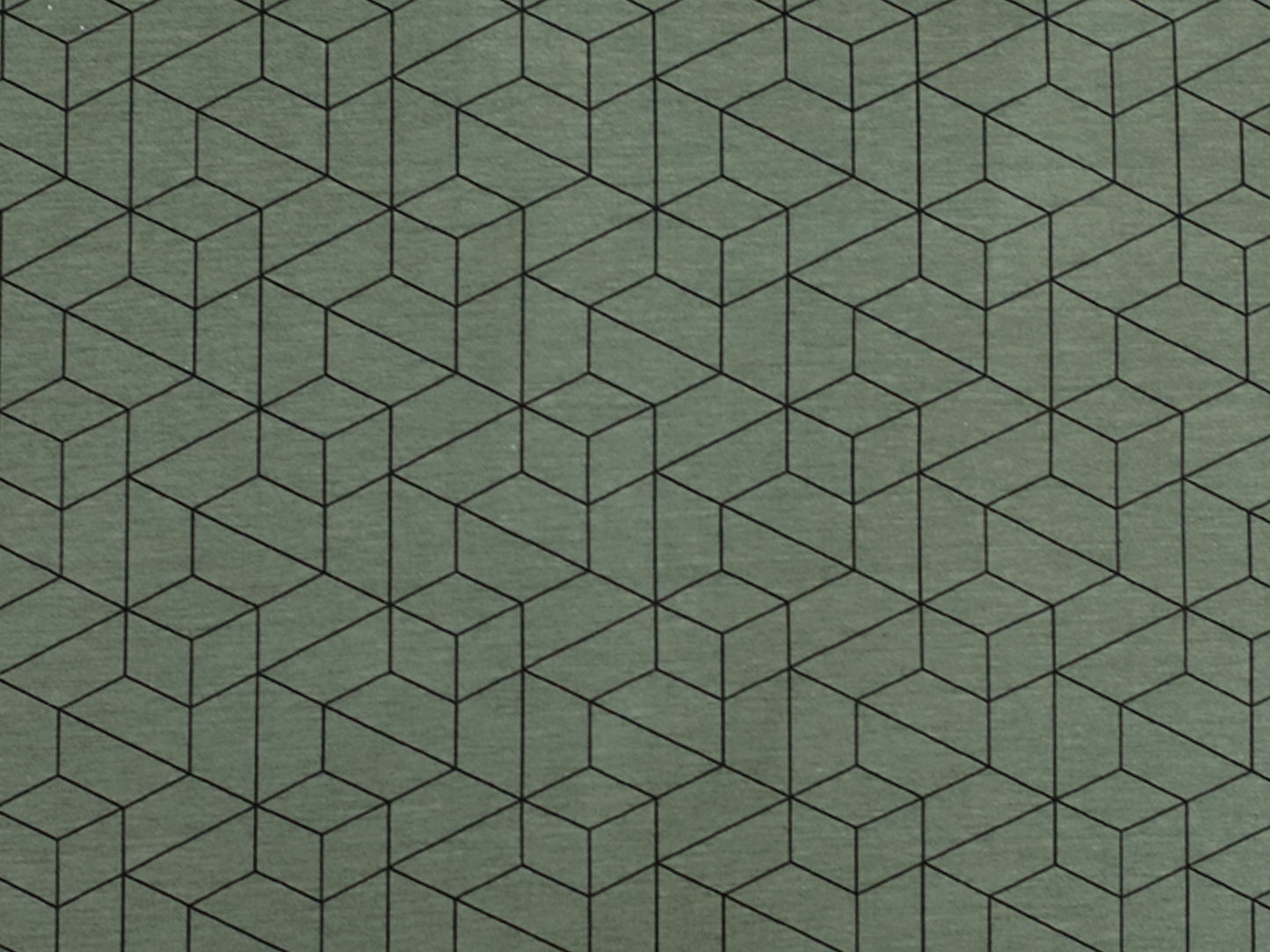 Olivgrün jersey stoff mit grafischem muster, Baumwolljersey mit geometrischem Print.