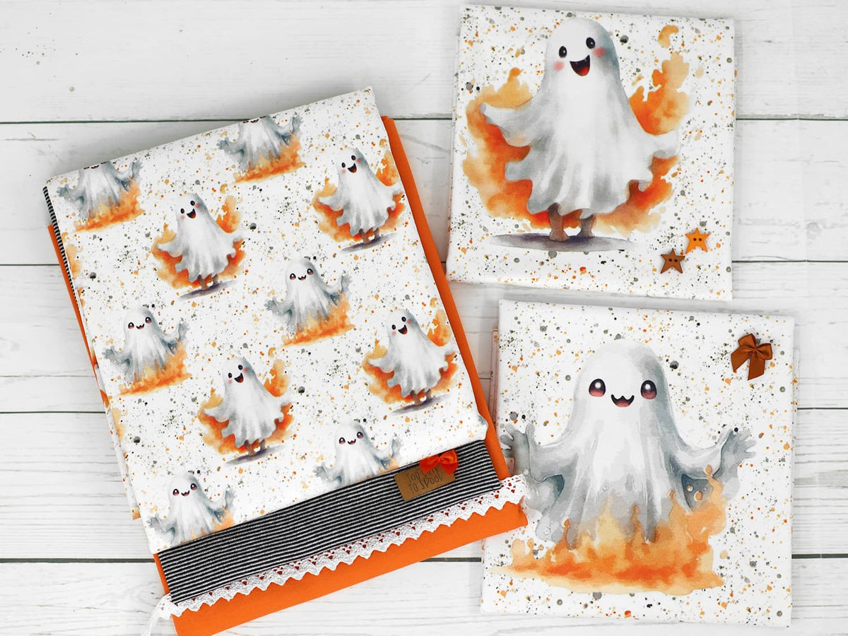 Spook Panel Jersey Stoff - Too cute to spook PANEL - Big Boo - online kaufen ...