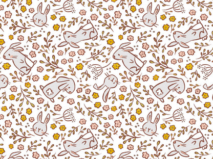 stoff-jersey-baumwolle-baumwolljersey-hasen-hase-ostern-blumen-floral-fruehling-sommer
