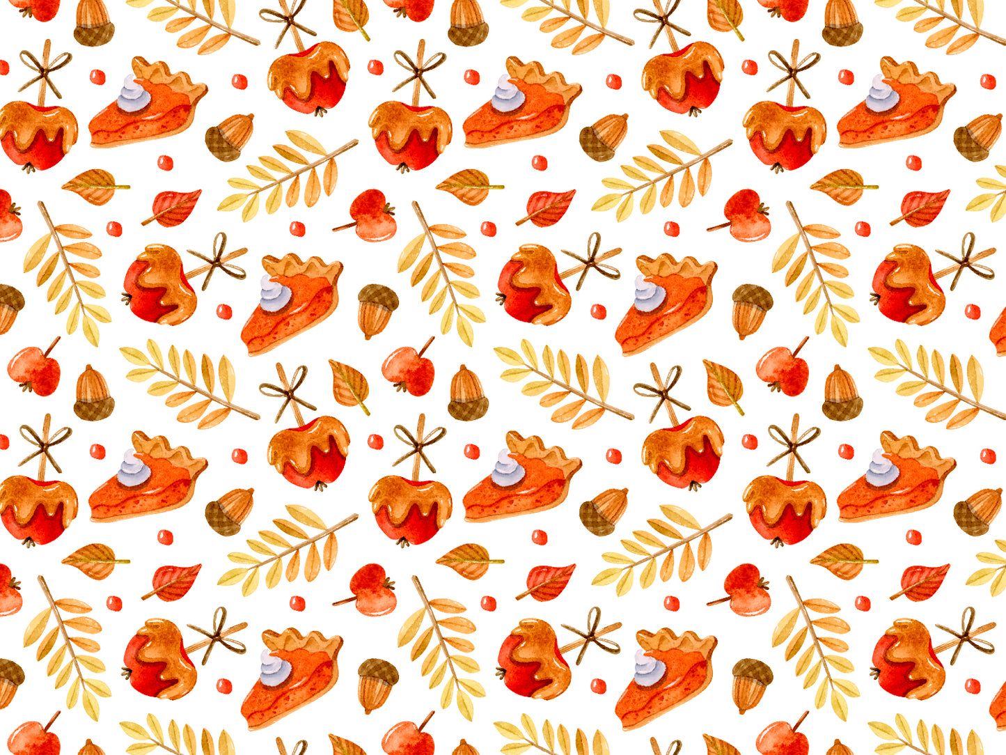 Jersey Stoff - Pumpkin Pie & Candy Apple