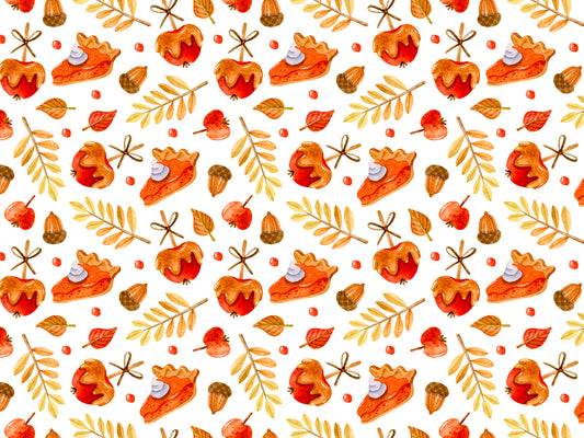 Jersey Stoff - Pumpkin Pie & Candy Apple