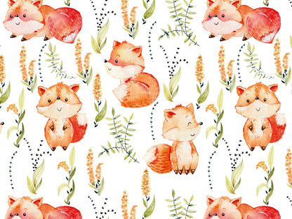 stoff-jersey-baumwolle-baumwolljersey-herbst-winter-waldtiere-kombi-blaetter-laub-graeser-wiese-wald-gruenkleiner-fuchs