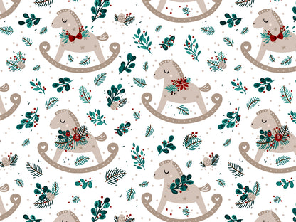 stoff-jersey-baumwolle-baumwolljersey-herbst-winter-weihnachten-weihnachtswunder-kinder-baby-tiere-wolke-tupfen-beige-kombi-Schaukelpferd-2