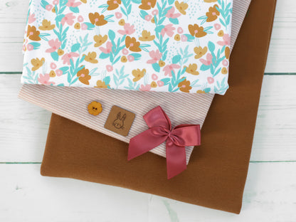 Jersey Stoff - Hoppy Days - Blumenwiese