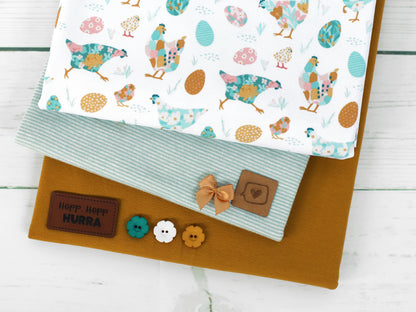 Tissu jersey - Festive Friends - Souris