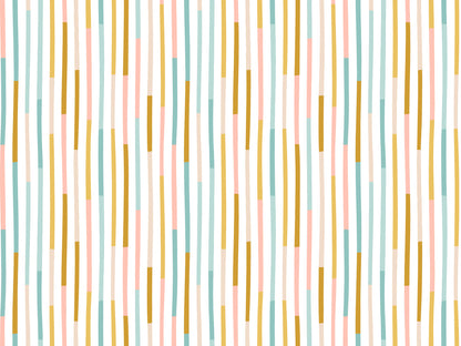 Jersey Stoff - Hoppy Days - Streifen
