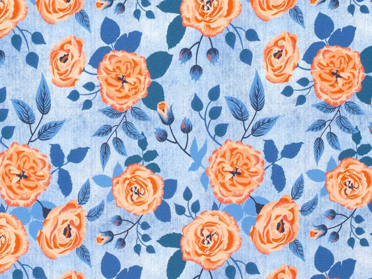 stoff-jersey-baumwolle-baumwolljersey-jeans-optik-blumen-floral-hellblau