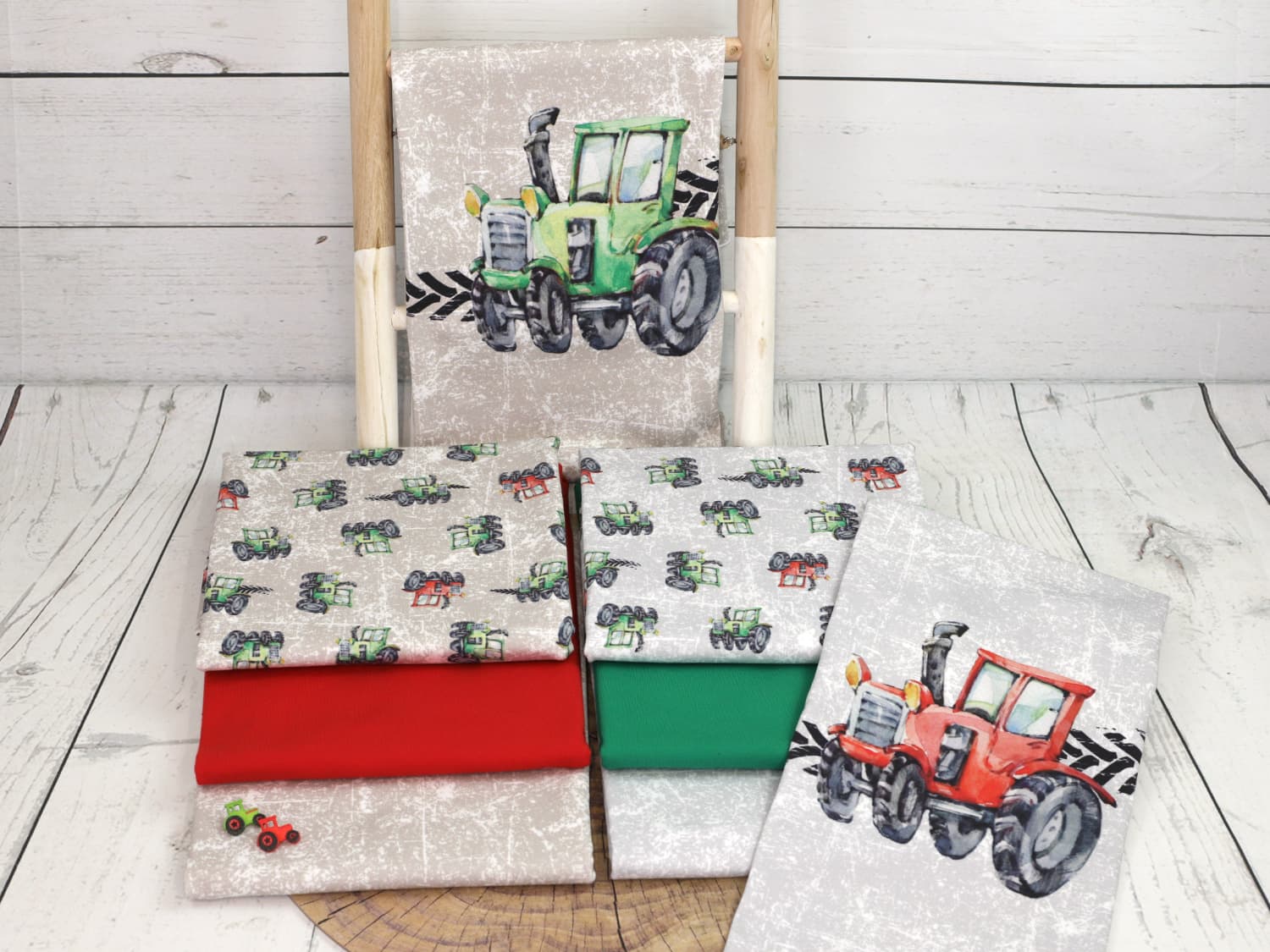 Baumwolle Jersey Traktor Stoff Jersey Stoff Traktor Grunge PANEL