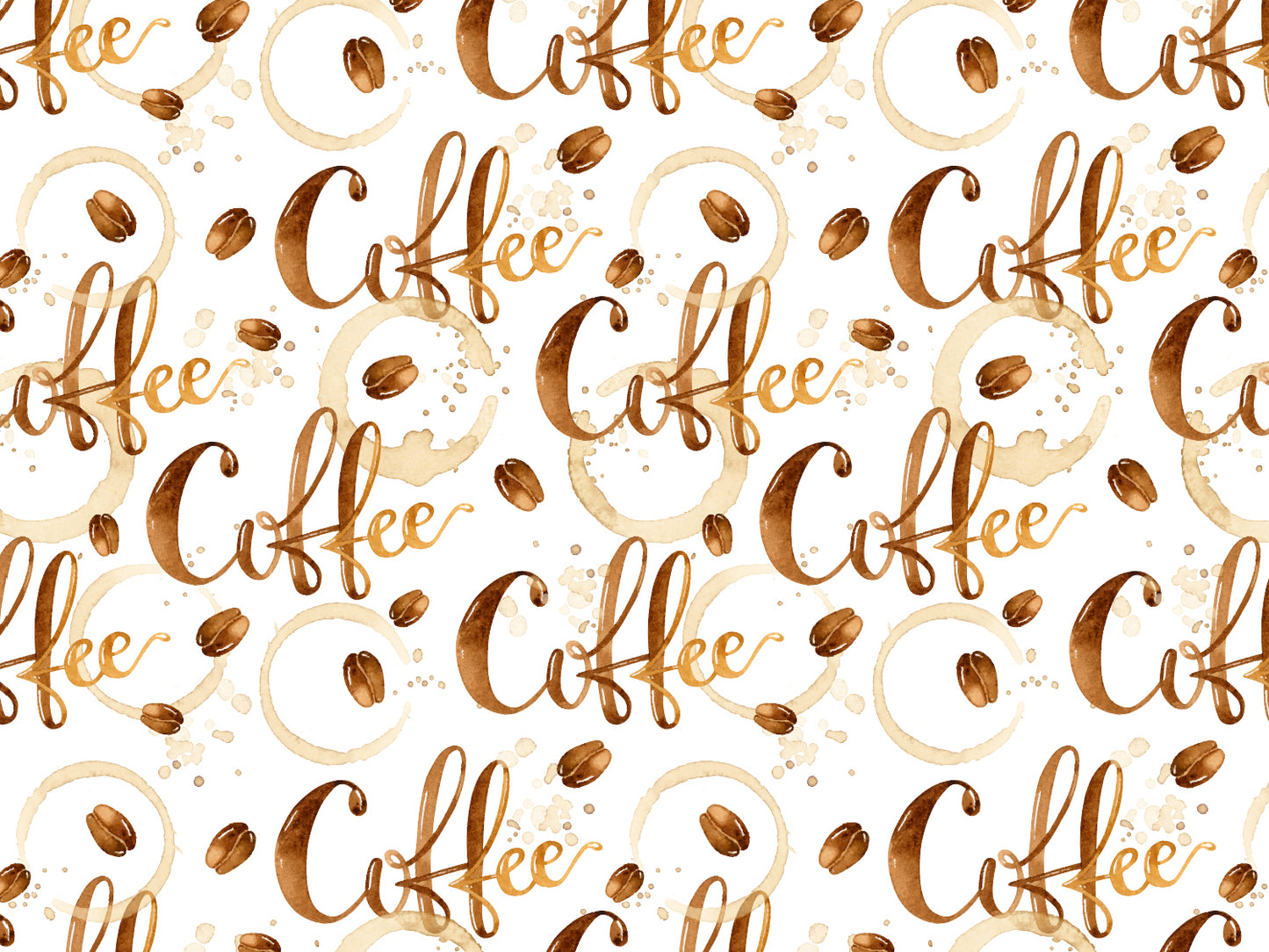 Jersey Stoff - Coffee Coffee, schöner leichter coffee jersey fabric mit "Coffee" Schrift und Kaffeebohnenmotiv.