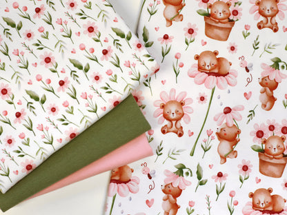 Tissu jersey - Festive Friends - Souris