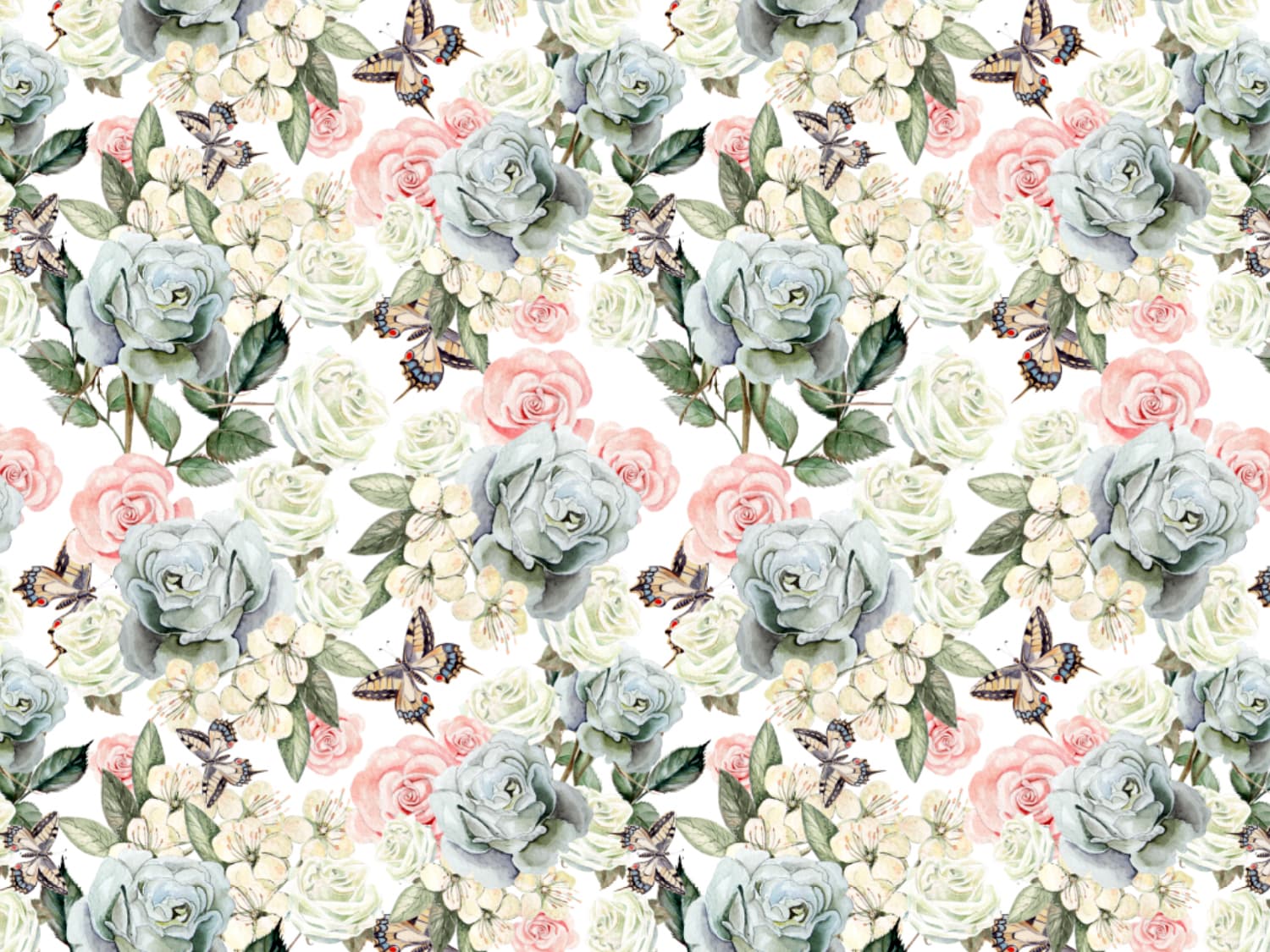 stoff-jersey-baumwolle-baumwolljersey-kathi-kunterbunt-blumen-floral-flower-wiese-blueten-fruehling-sommer-vintage-schmetterling