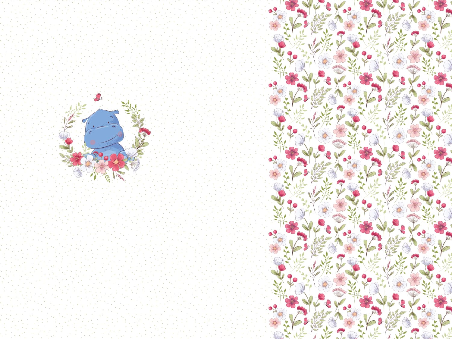 stoff-jersey-baumwolle-baumwolljersey-kathi-kunterbunt-fruehling-sommer-tier-nilpferd-blumen-flower-floral-wiese-little-spring-panel-2