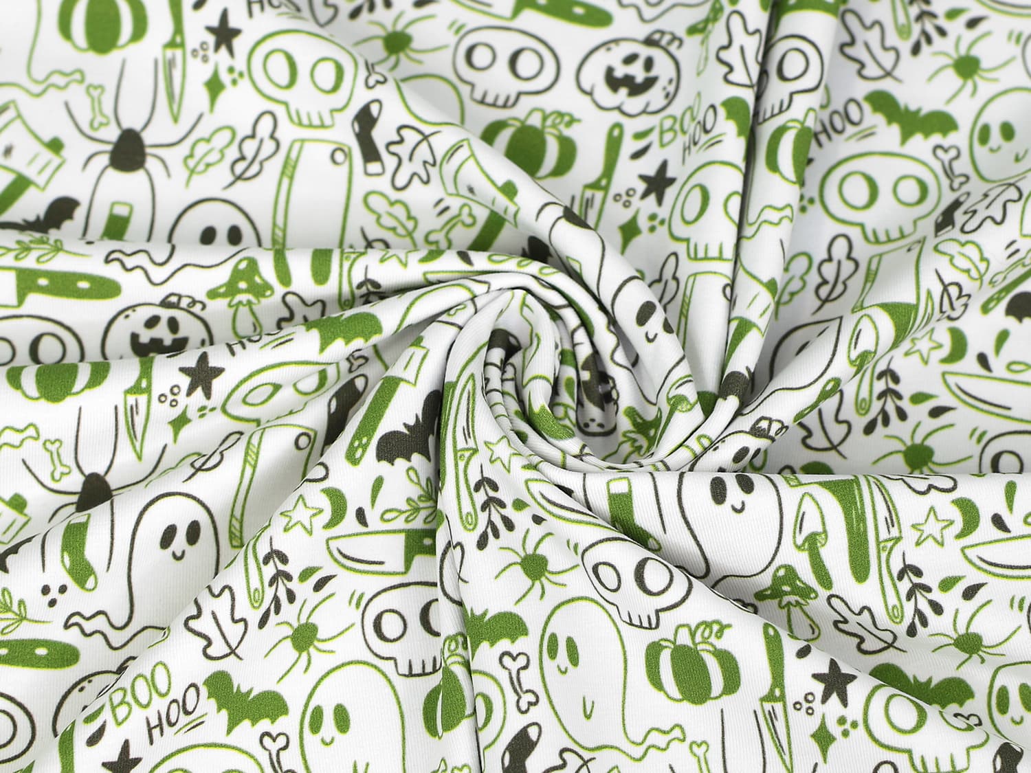 stoff-jersey-baumwolle-baumwolljersey-kathi-kunterbunt-halloween-herbst-spooky-season-geist-totenkopf-kuerbis-spinne-khaki-olivgruen-3