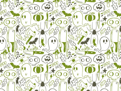 stoff-jersey-baumwolle-baumwolljersey-kathi-kunterbunt-halloween-herbst-spooky-season-geist-totenkopf-kuerbis-spinne-khaki-olivgruen-4