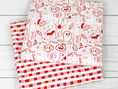 stoff-jersey-baumwolle-baumwolljersey-kathi-kunterbunt-halloween-herbst-spooky-season-geist-totenkopf-kuerbis-spinne-rosa-rot-kombis-2