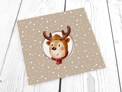 Jersey Stoff PANEL Cozy Winter, Hirsch online kaufen – Kathi