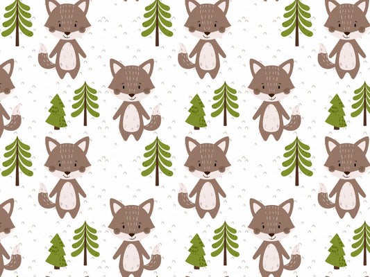 stoff-jersey-baumwolle-baumwolljersey-kathi-kunterbunt-im-wald-waldfreunde-waldtiere-fuchs-fox-baum-braun-khaki