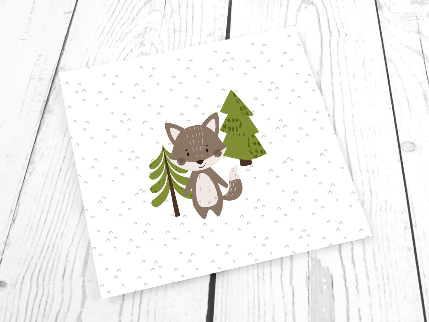 stoff-jersey-baumwolle-baumwolljersey-kathi-kunterbunt-im-wald-waldfreunde-waldtiere-fuchs-fox-panel-baum-braun-khaki