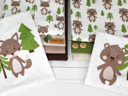 stoff-jersey-baumwolle-baumwolljersey-kathi-kunterbunt-im-wald-waldfreunde-waldtiere-hirsch-baer-fuchs-baum-braun-khaki-serie-2