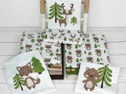 stoff-jersey-baumwolle-baumwolljersey-kathi-kunterbunt-im-wald-waldfreunde-waldtiere-hirsch-baer-fuchs-baum-braun-khaki-serie