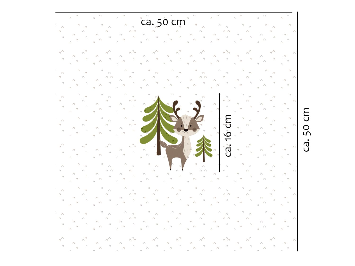 stoff-jersey-baumwolle-baumwolljersey-kathi-kunterbunt-im-wald-waldfreunde-waldtiere-hirsch-panel-baum-braun-khaki-masse