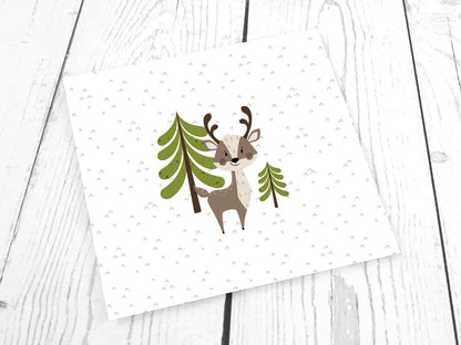 stoff-jersey-baumwolle-baumwolljersey-kathi-kunterbunt-im-wald-waldfreunde-waldtiere-hirsch-panel-baum-braun-khaki