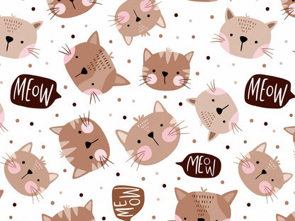 stoff-jersey-baumwolle-baumwolljersey-kathi-kunterbunt-katze-katzen-tier-meow-sprechblase-tupfen-punkte-braun