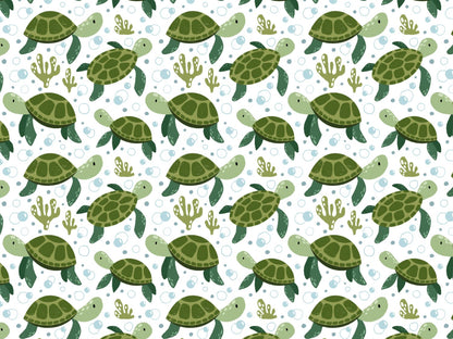 stoff-jersey-baumwolle-baumwolljersey-kathi-kunterbunt-kleine-schildkroete-tier-gruen-blubberblasen-algen