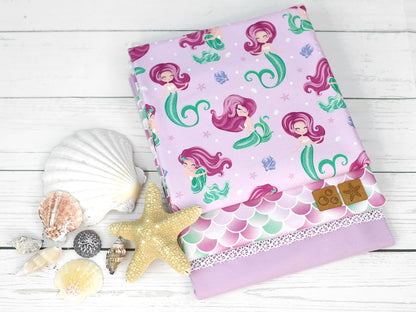 stoff-jersey-baumwolle-baumwolljersey-kathi-kunterbunt-meerjungfrau-mermaid-lila-gruen-neu-kombi