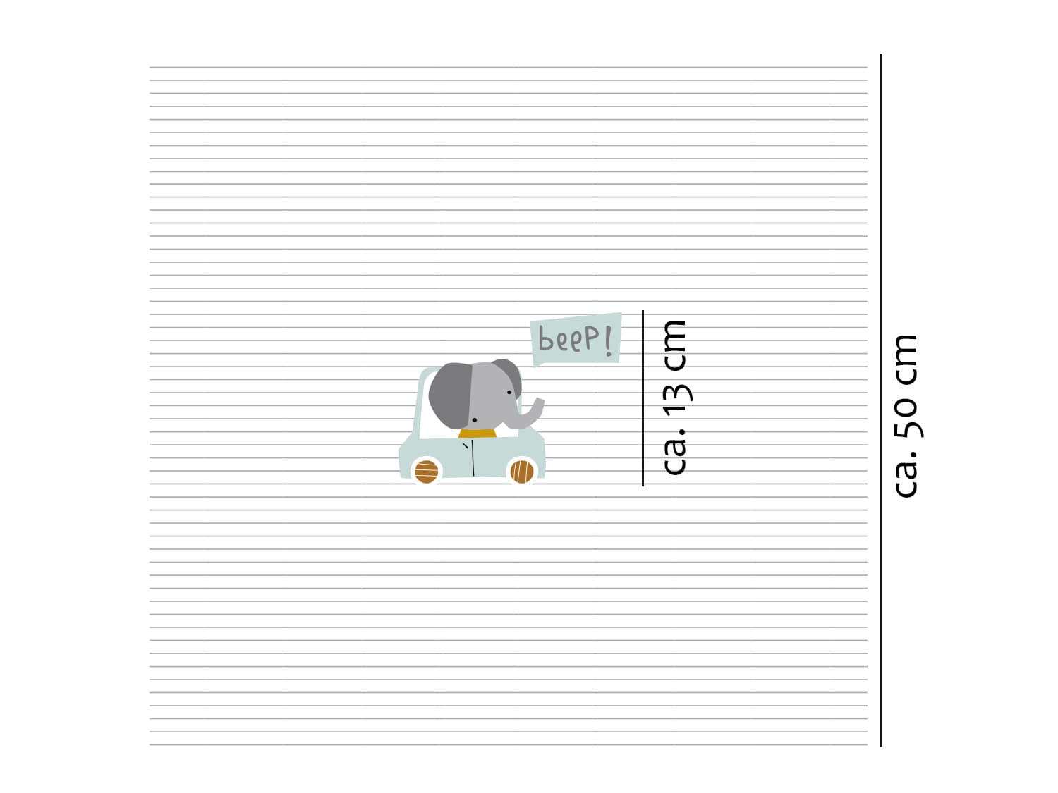 stoff-jersey-baumwolle-baumwolljersey-kathi-kunterbunt-panel-beep-auto-baby-tiere-elefant-mint-senf-ocker-weiss-masse