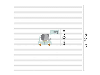 stoff-jersey-baumwolle-baumwolljersey-kathi-kunterbunt-panel-beep-auto-baby-tiere-elefant-mint-senf-ocker-weiss-masse