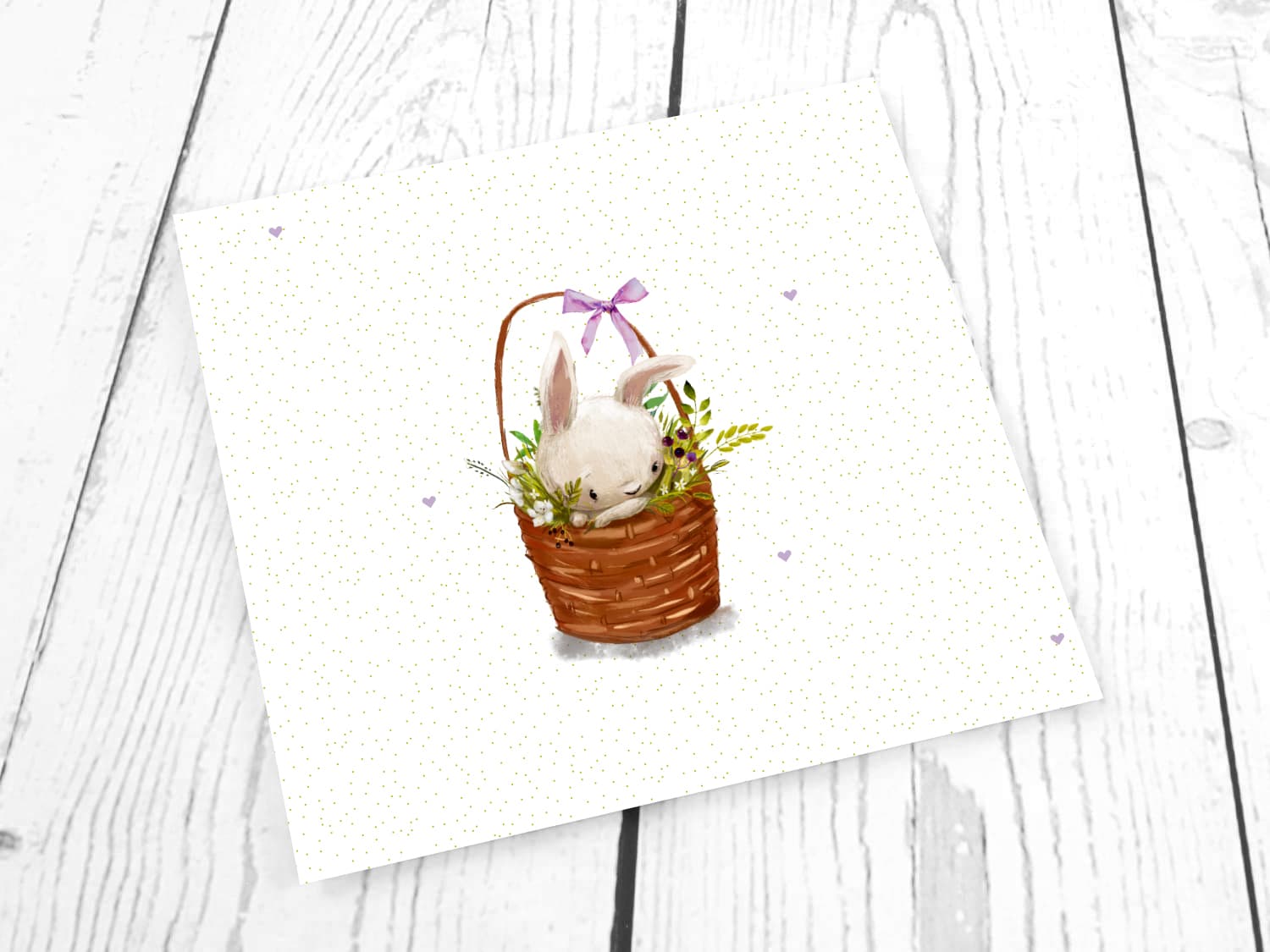 stoff-jersey-baumwolle-baumwolljersey-kathi-kunterbunt-panel-ostern-hase-im-korb-osterkoerbchen-punkte-herzen