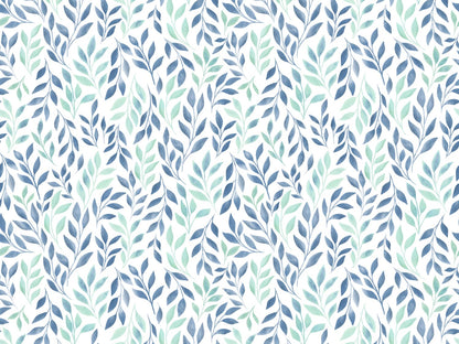 stoff-jersey-baumwolle-baumwolljersey-kathi-kunterbunt-watercolor-leaves-aquarell-blaetter-hellmint-blau