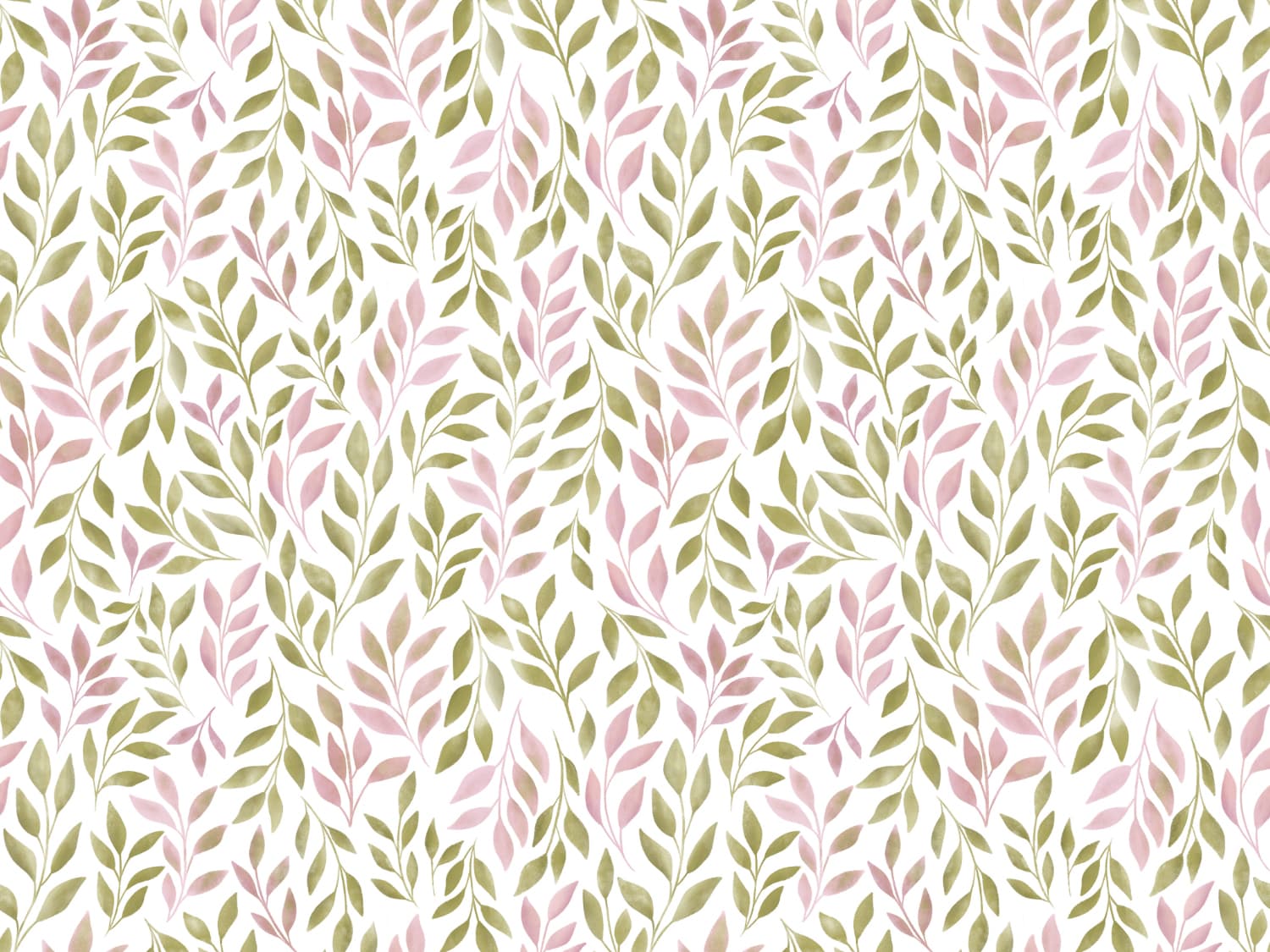 stoff-jersey-baumwolle-baumwolljersey-kathi-kunterbunt-watercolor-leaves-aquarell-blaetter-hellrosa-khaki