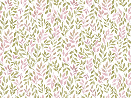 stoff-jersey-baumwolle-baumwolljersey-kathi-kunterbunt-watercolor-leaves-aquarell-blaetter-hellrosa-khaki