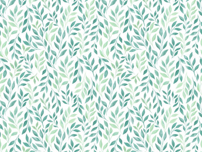 stoff-jersey-baumwolle-baumwolljersey-kathi-kunterbunt-watercolor-leaves-aquarell-blaetter-petrolgruen-aspen-green-hellgruen