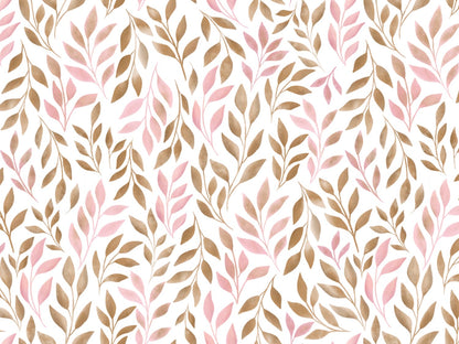 stoff-jersey-baumwolle-baumwolljersey-kathi-kunterbunt-watercolor-leaves-aquarell-blaetter-zimt-hellrosa-2