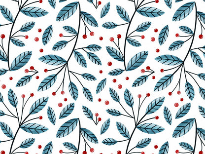 stoff-jersey-baumwolle-baumwolljersey-kathi-kunterbunt-weihnachten-blaetter-zweige-beeren-blau-rot-2