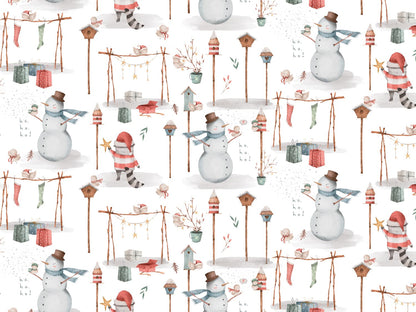 stoff-jersey-baumwolle-baumwolljersey-kathi-kunterbunt-weihnachten-weihnachtszauber-schneemann-dachs-vogel-vogelhaus
