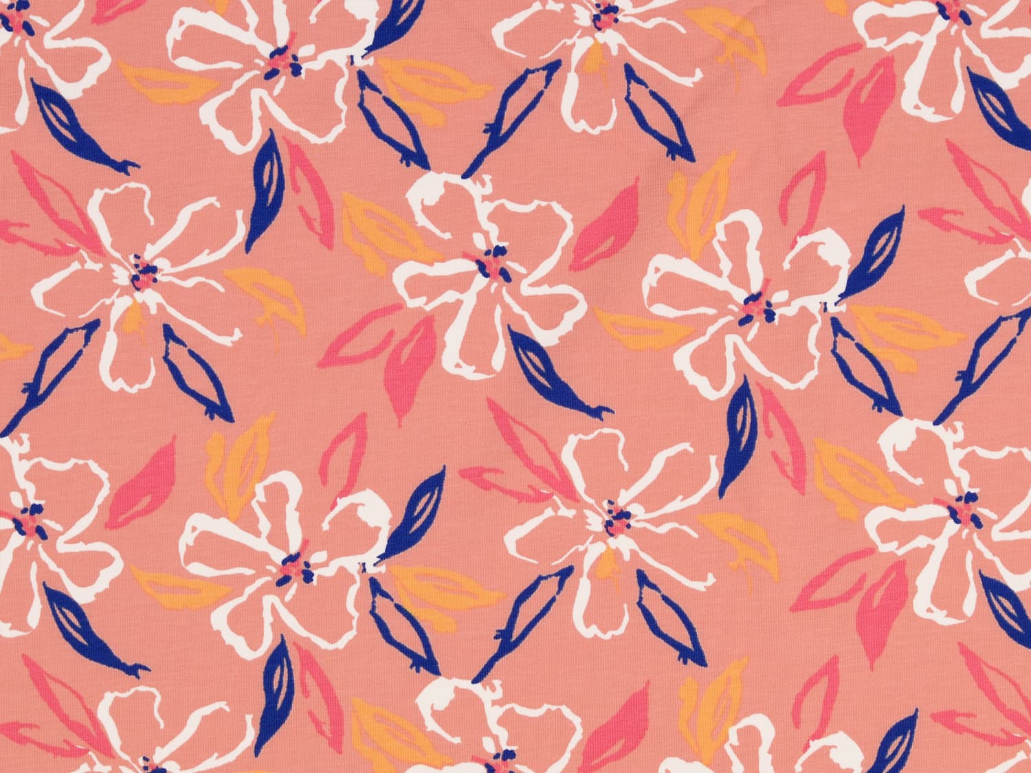 stoff-jersey-baumwolle-baumwolljersey-meterware-abstrakt-pinsel-striche-flecken-kleckse-blumen-floral-flower-apricot-2