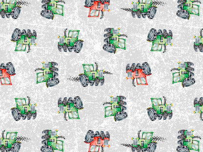 stoff-jersey-baumwolle-baumwolljersey-meterware-elastisch-traktor-trecker-grunge-grau