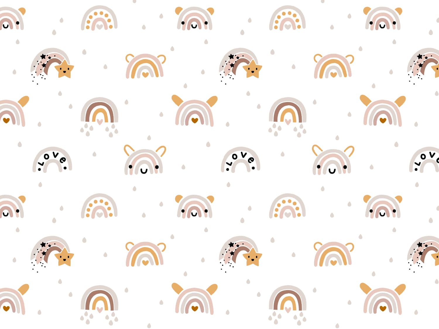 stoff-jersey-baumwolle-baumwolljersey-mini-regebogen-gesicht-rainbow-love-beige-senf-altrosa-2