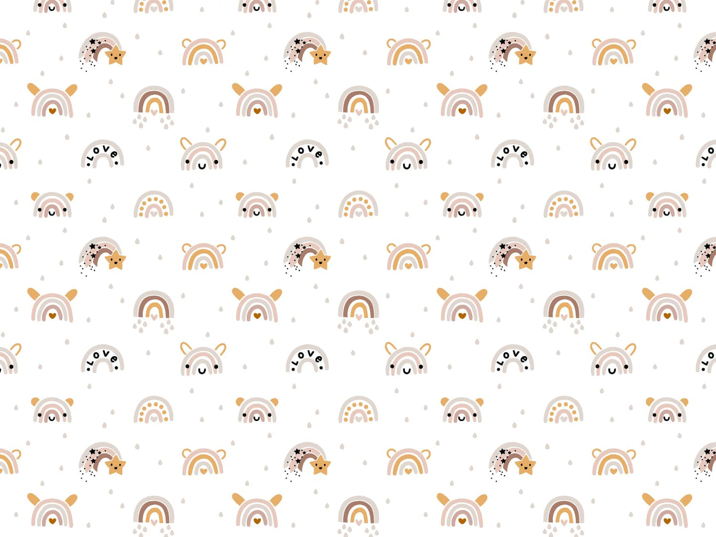 stoff-jersey-baumwolle-baumwolljersey-mini-regebogen-gesicht-rainbow-love-beige-senf-altrosa