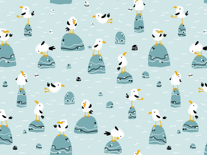 stoff-jersey-baumwolle-baumwolljersey-moewe-wasser-meer-petrol-blau