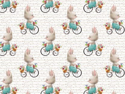 stoff-jersey-baumwolle-baumwolljersey-ostern-hase-fahrrad-streifen-tupfen-beige