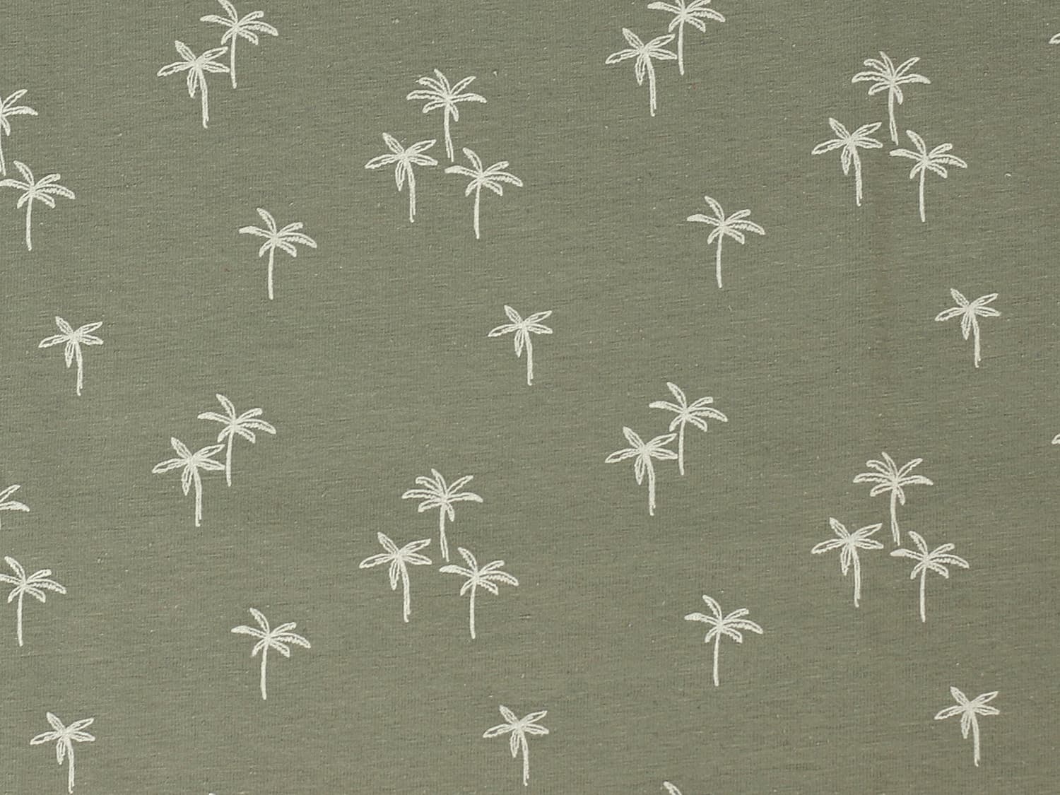stoff-jersey-baumwolle-baumwolljersey-palmen-sommer-blasskhaki
